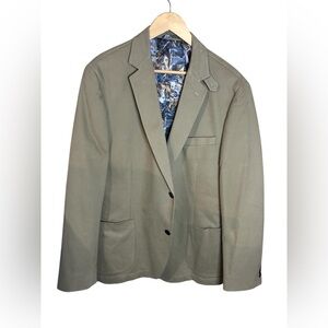 Flynt Men’s Blazer Sparrow Khaki Sport Coat Jacket Lined 44R